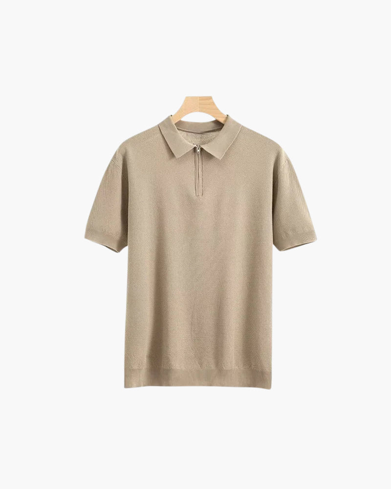 Amoura Clothing – Men's Polo Shirt – Marbella with Zip