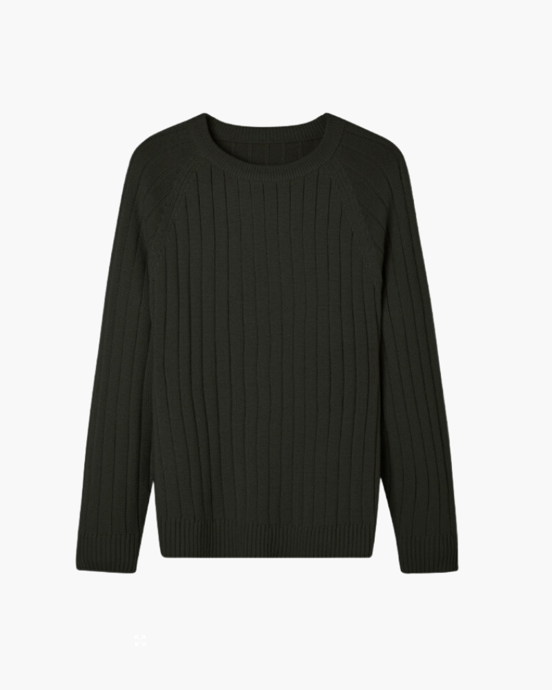Amoura Clothing – Men's Jumper – Classic 100% Wool – Black