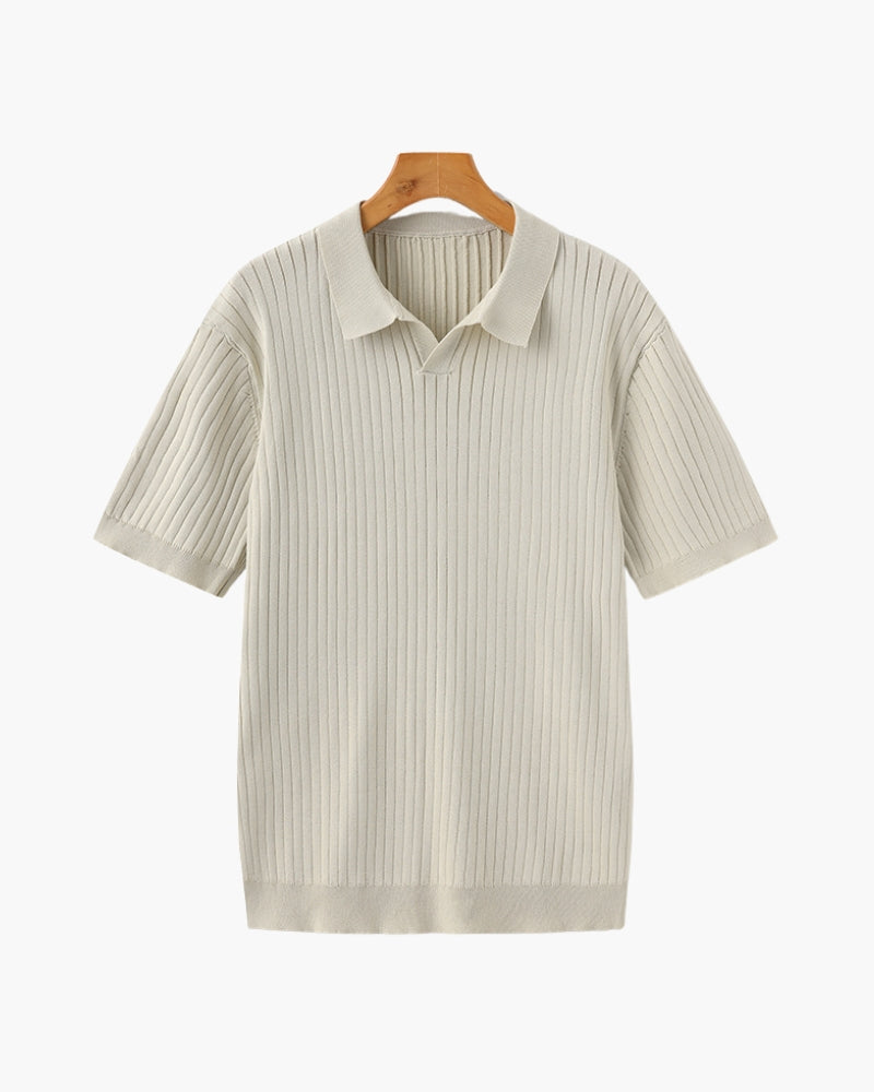 Amoura Clothing – Men's Polo Shirt – Classic Ribbed