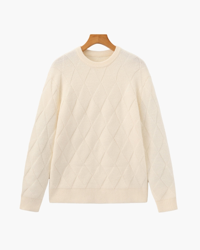 Amoura Clothing – Men's Jumper – Diamond Pattern Knit
