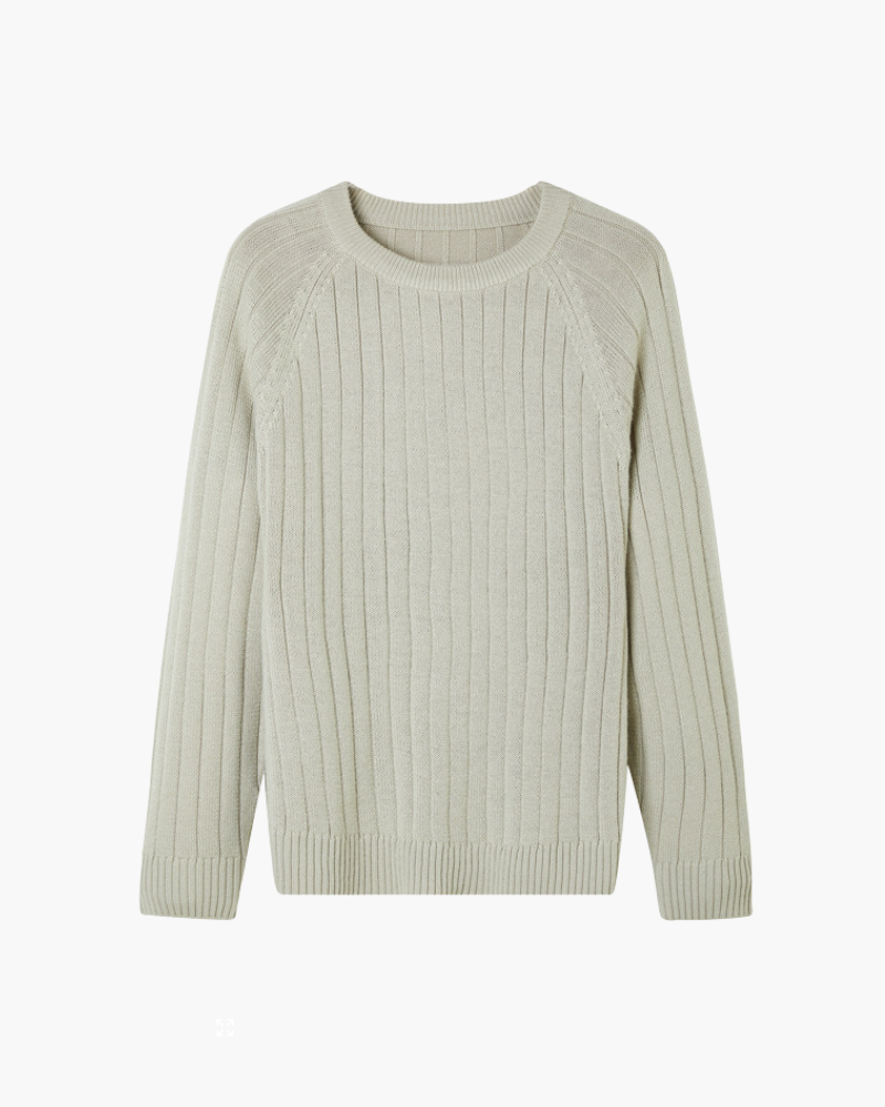 Amoura Clothing – Men's Jumper – Classic 100% Wool – Beige