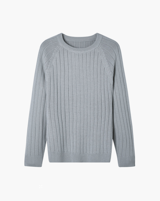 Amoura Clothing – Men's Jumper – Classic 100% Wool – Grey