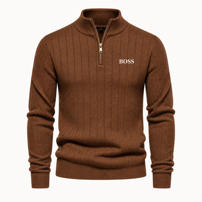 Gerippter Troyer-Pullover