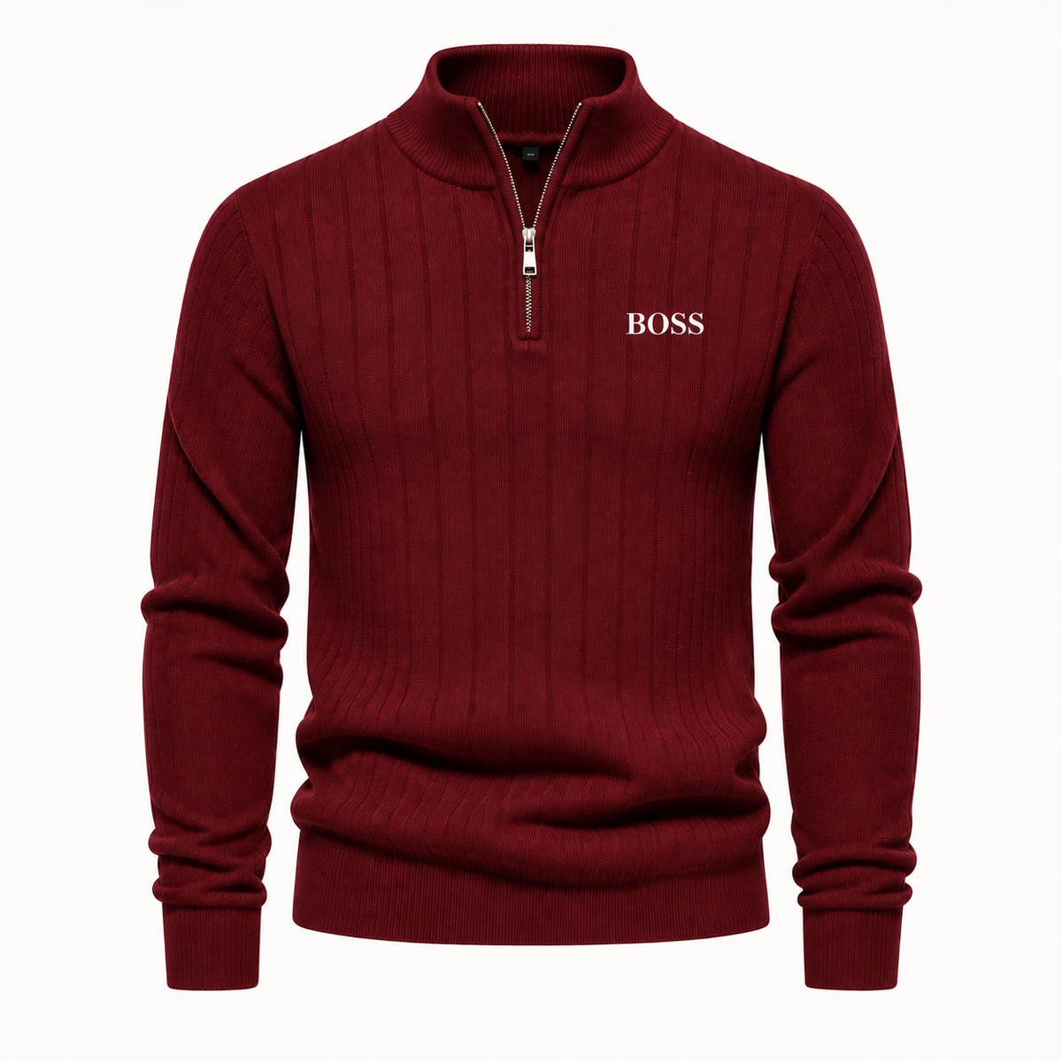 Gerippter Troyer-Pullover