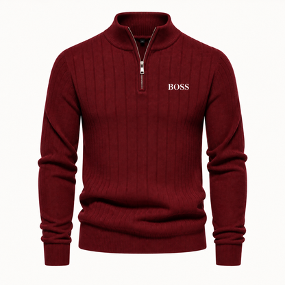 Gerippter Troyer-Pullover