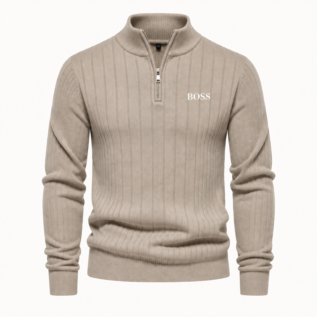 Gerippter Troyer-Pullover