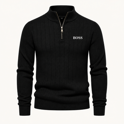 Gerippter Troyer-Pullover