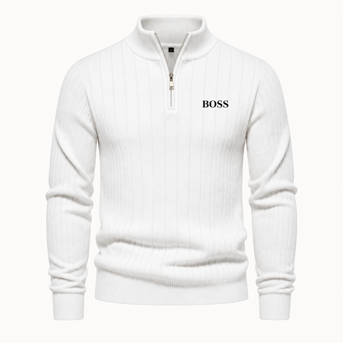 Gerippter Troyer-Pullover