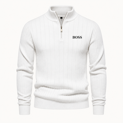 Gerippter Troyer-Pullover
