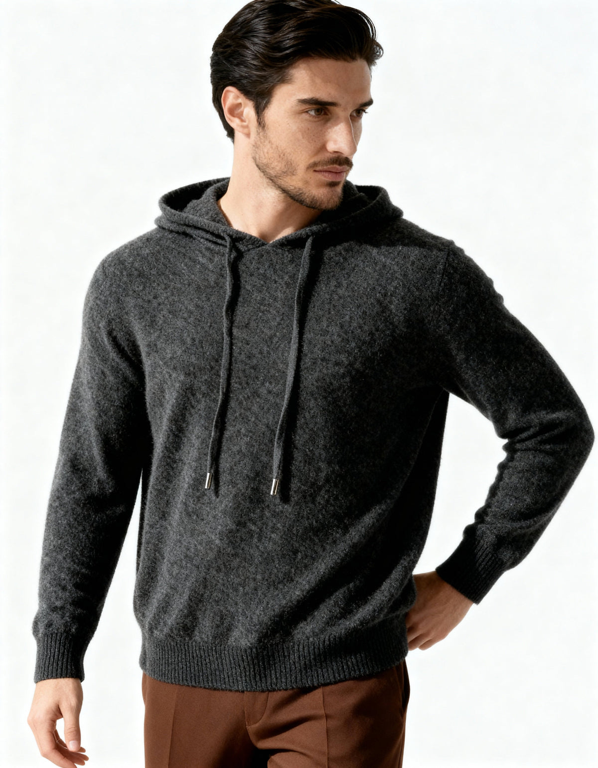 Amoura Clothing – Men's Hoodie – 100% Cashmere