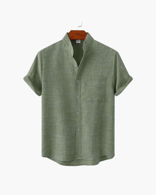 Amoura Clothing – Men's Shirt – Mandarin Mark with Stand Collar
