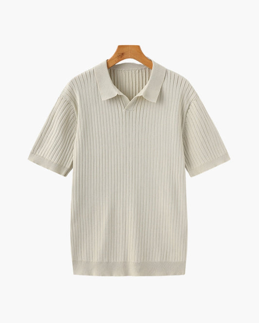 Amoura Clothing – Men's Polo Shirt – Classic Ribbed