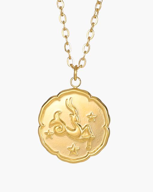 Amoura Accessories – Men's Necklace – Gold-Tone Zodiac