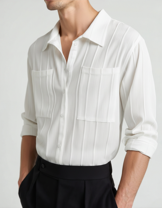 Amoura Clothing – Men's Shirt – St Tropez Ribbed